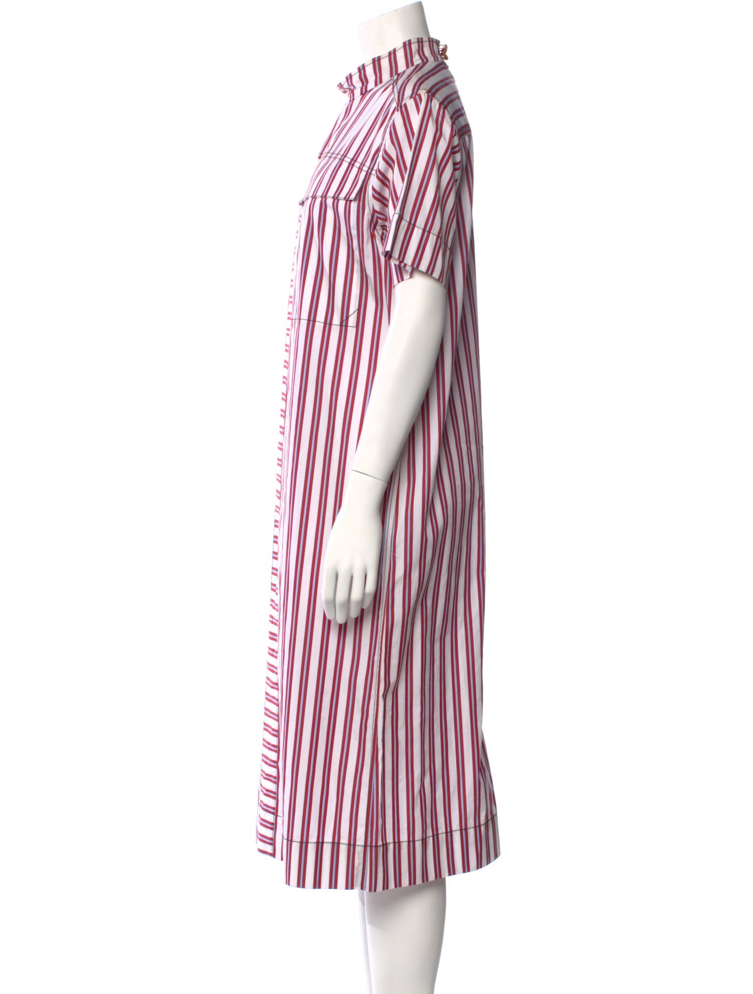 Linder Striped Midi Length Dress