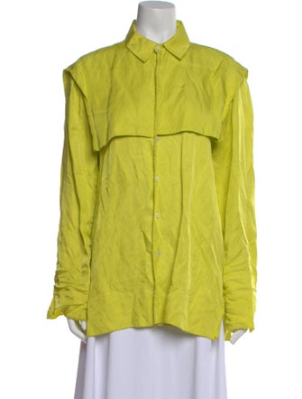 Linder Long Sleeve Button-Up Top