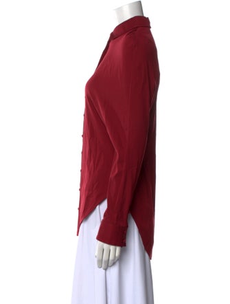 Linder Long Sleeve Button-Up Top