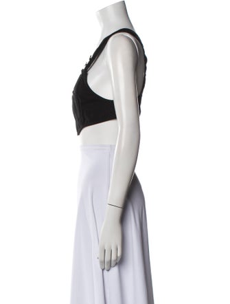 Linder Square Neckline Sleeveless Crop Top