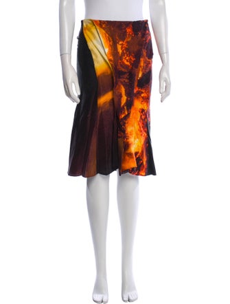 Linder Printed Knee-Length Skirt