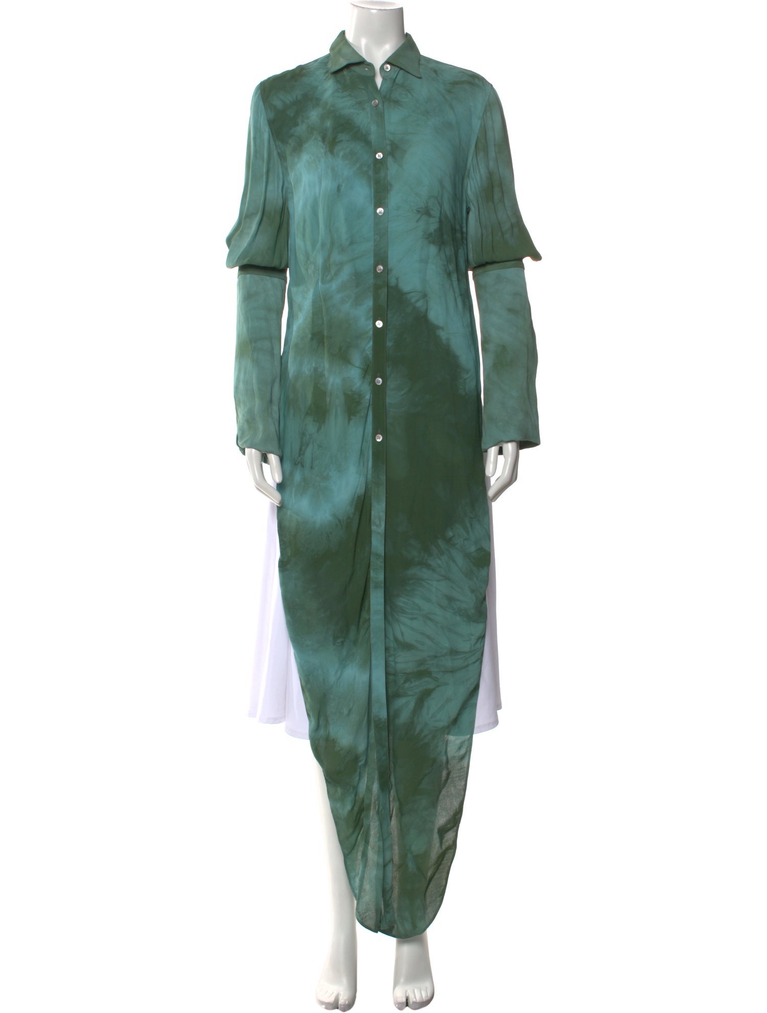 Linder Tie-Dye Print Long Sleeve Tunic