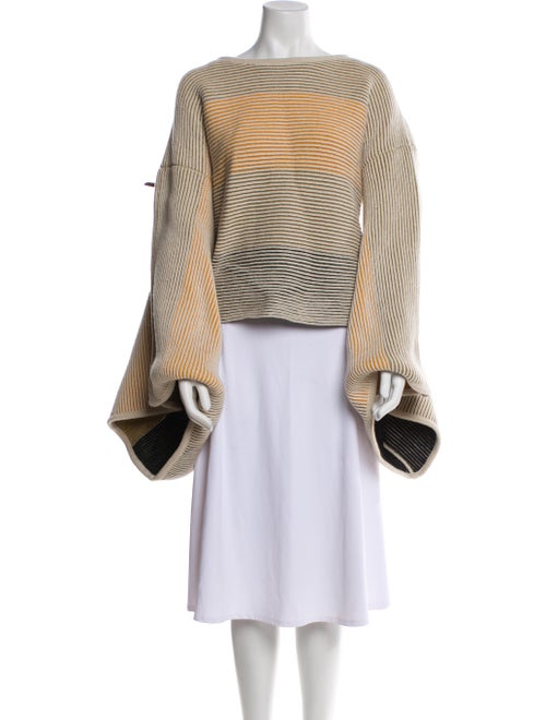 Linder Striped Bateau Neckline Sweater