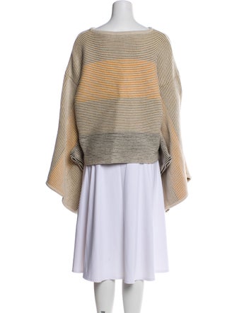 Linder Striped Bateau Neckline Sweater