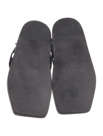 Linder Suede Colorblock Pattern Slingback Sandals