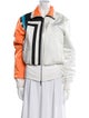 Linder Colorblock Pattern Biker Jacket