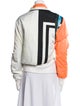 Linder Colorblock Pattern Biker Jacket