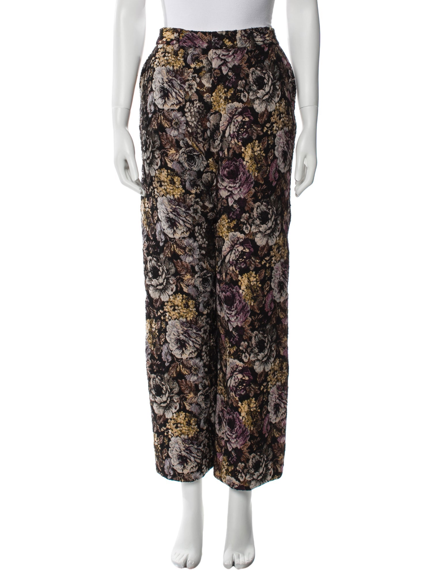 Linder Floral Print Wide Leg Pants