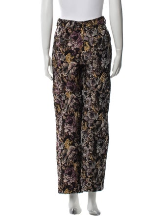 Linder Floral Print Wide Leg Pants