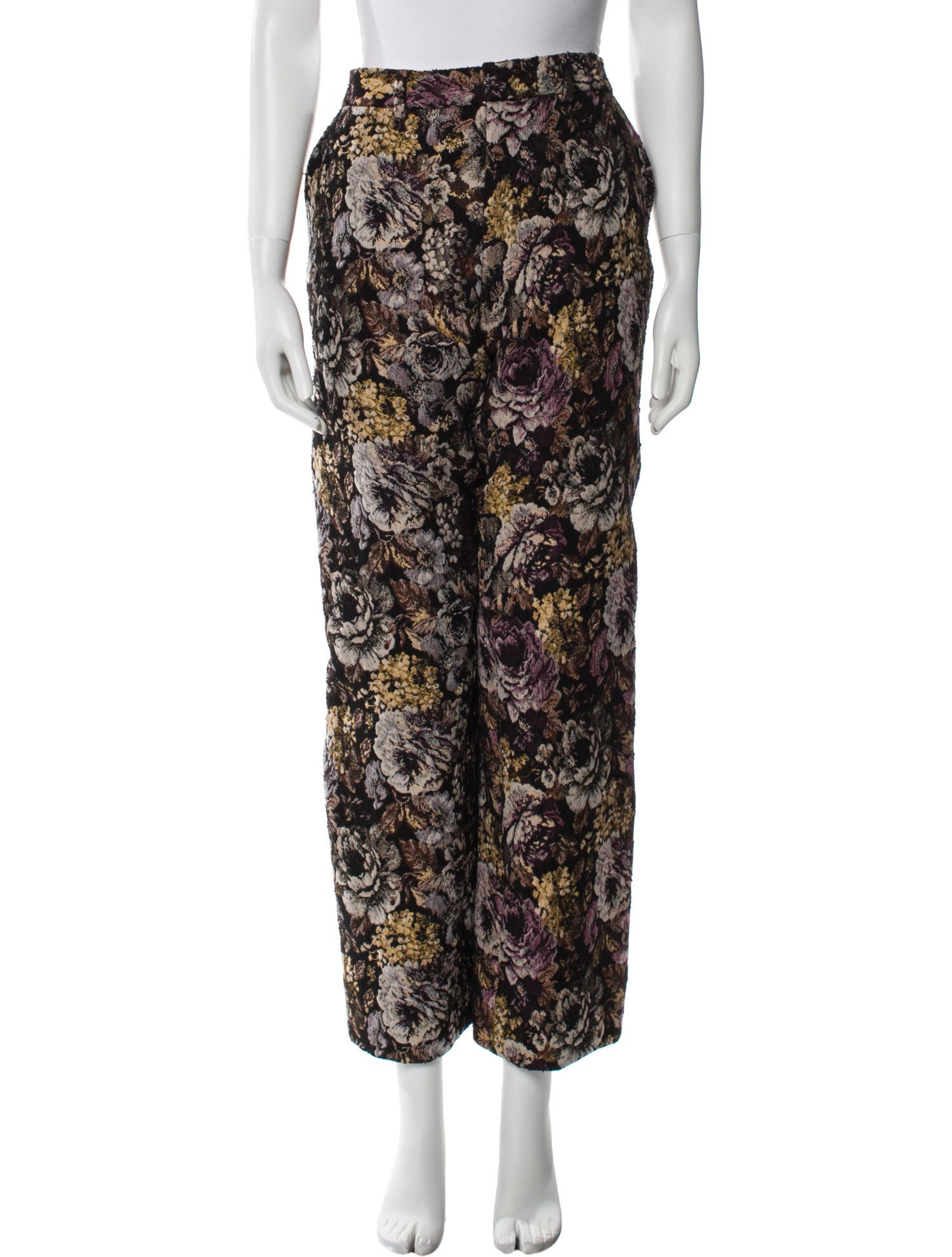 Linder Floral Print Wide Leg Pants