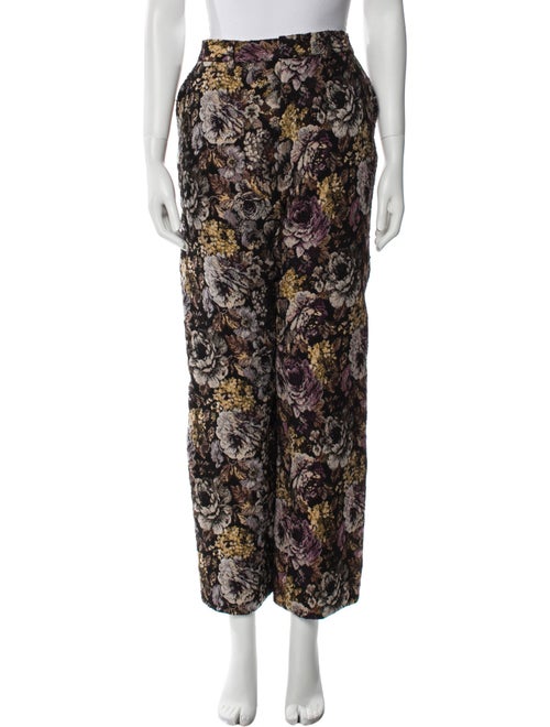 Linder Floral Print Wide Leg Pants