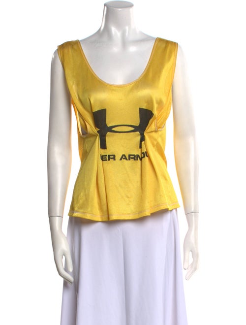 Linder Graphic Print Scoop Neck Top