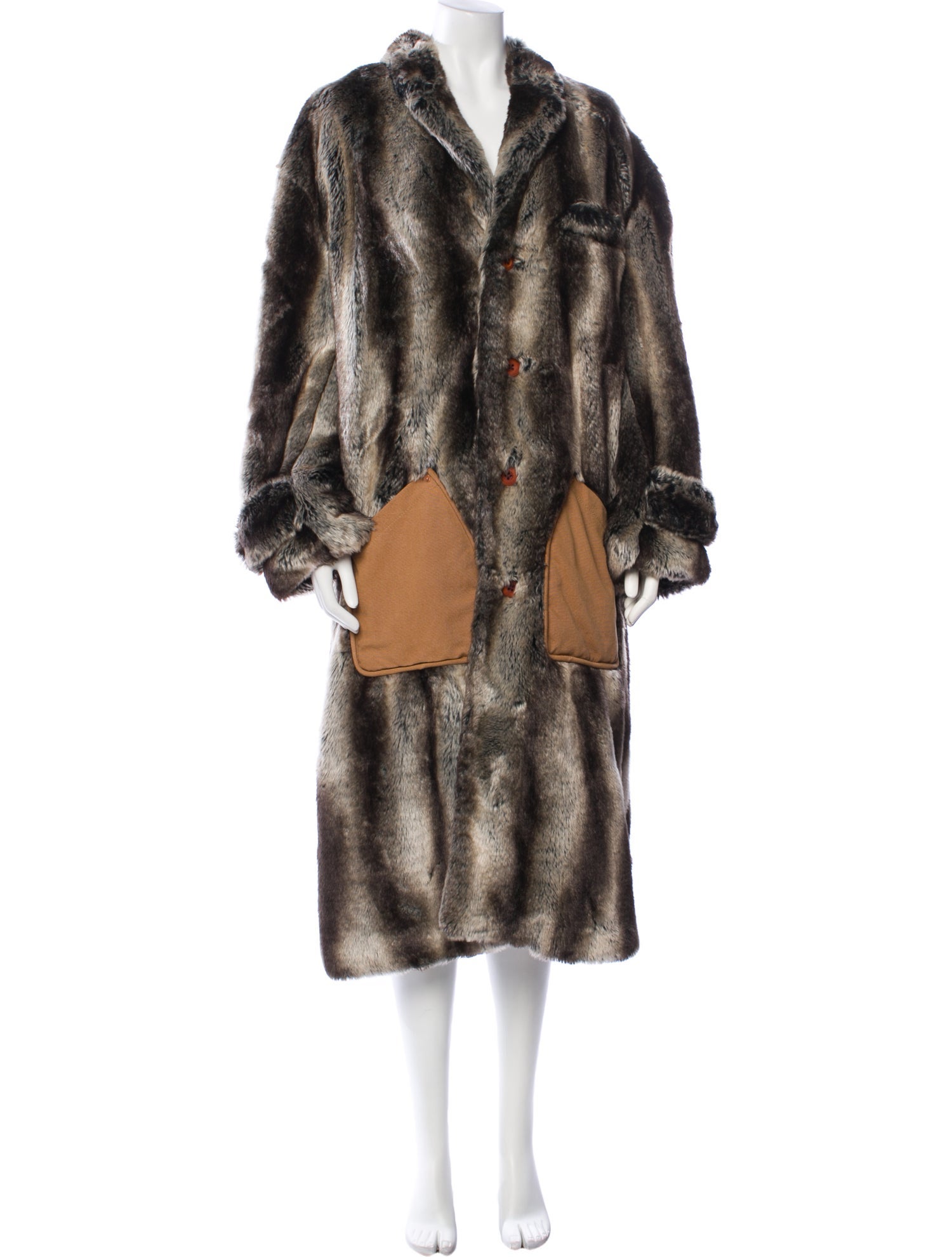 Linder Printed Faux Fur Coat