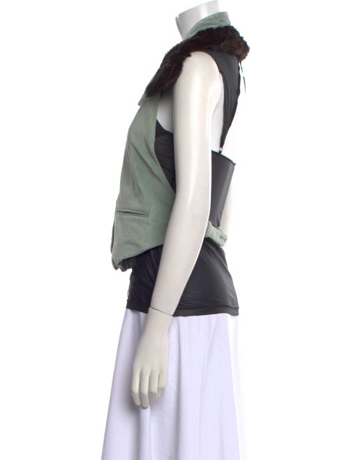 Linder Colorblock Pattern V-Neck Button-Up Top