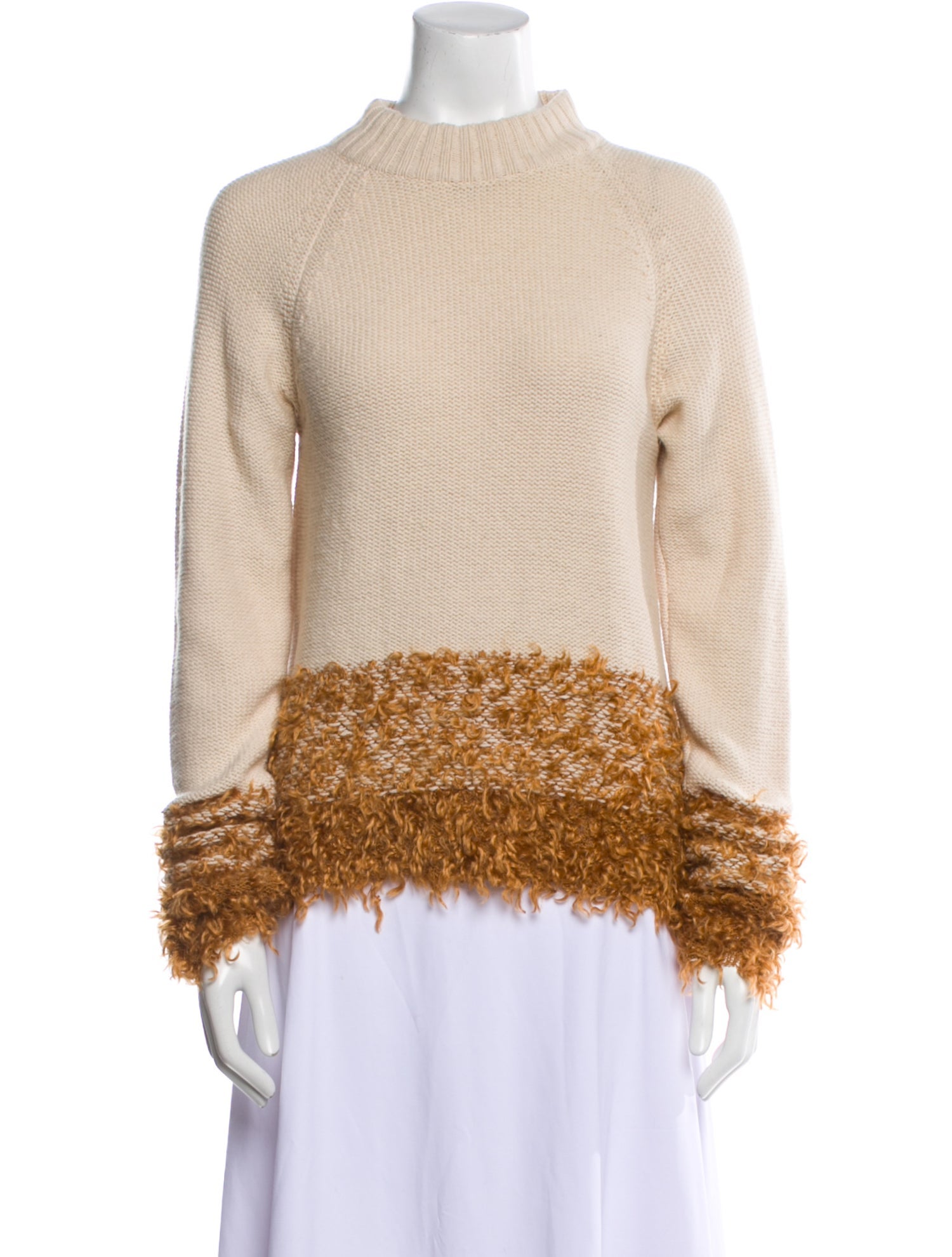 Linder Striped Mock Neck Sweater