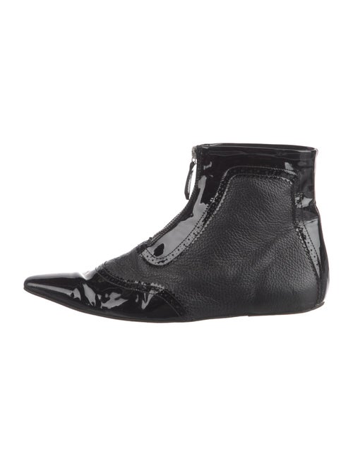 Linder Patent Leather Lace-Up Boots