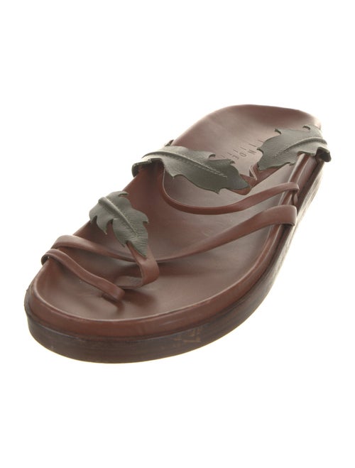 Linder Leather Slides