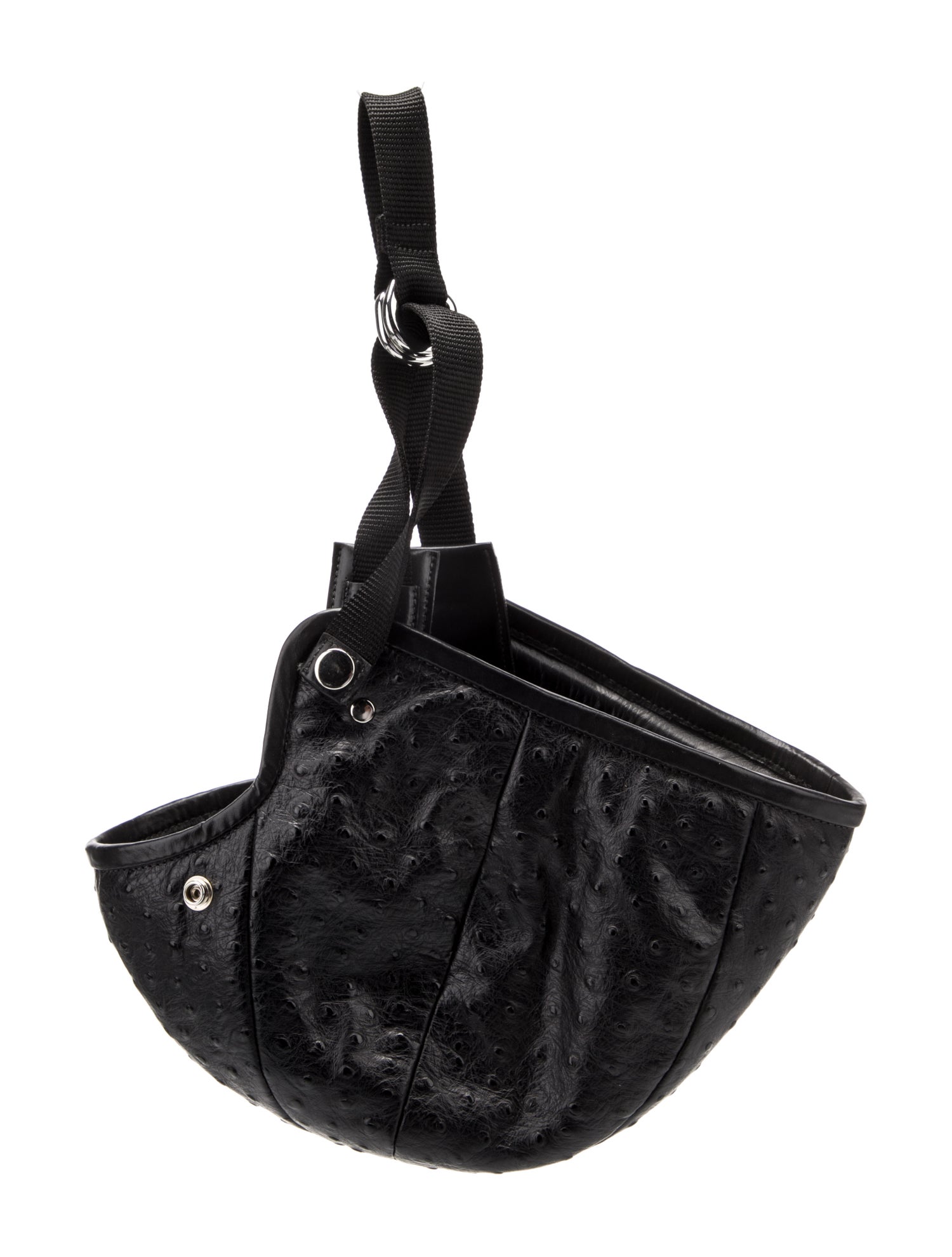 Linder Ostrich Bucket Bag