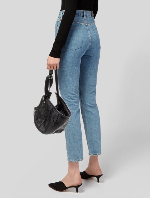 Linder Ostrich Bucket Bag