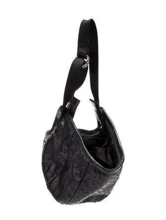 Linder Ostrich Bucket Bag