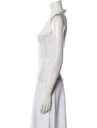 Linder Square Neckline Sleeveless Crop Top