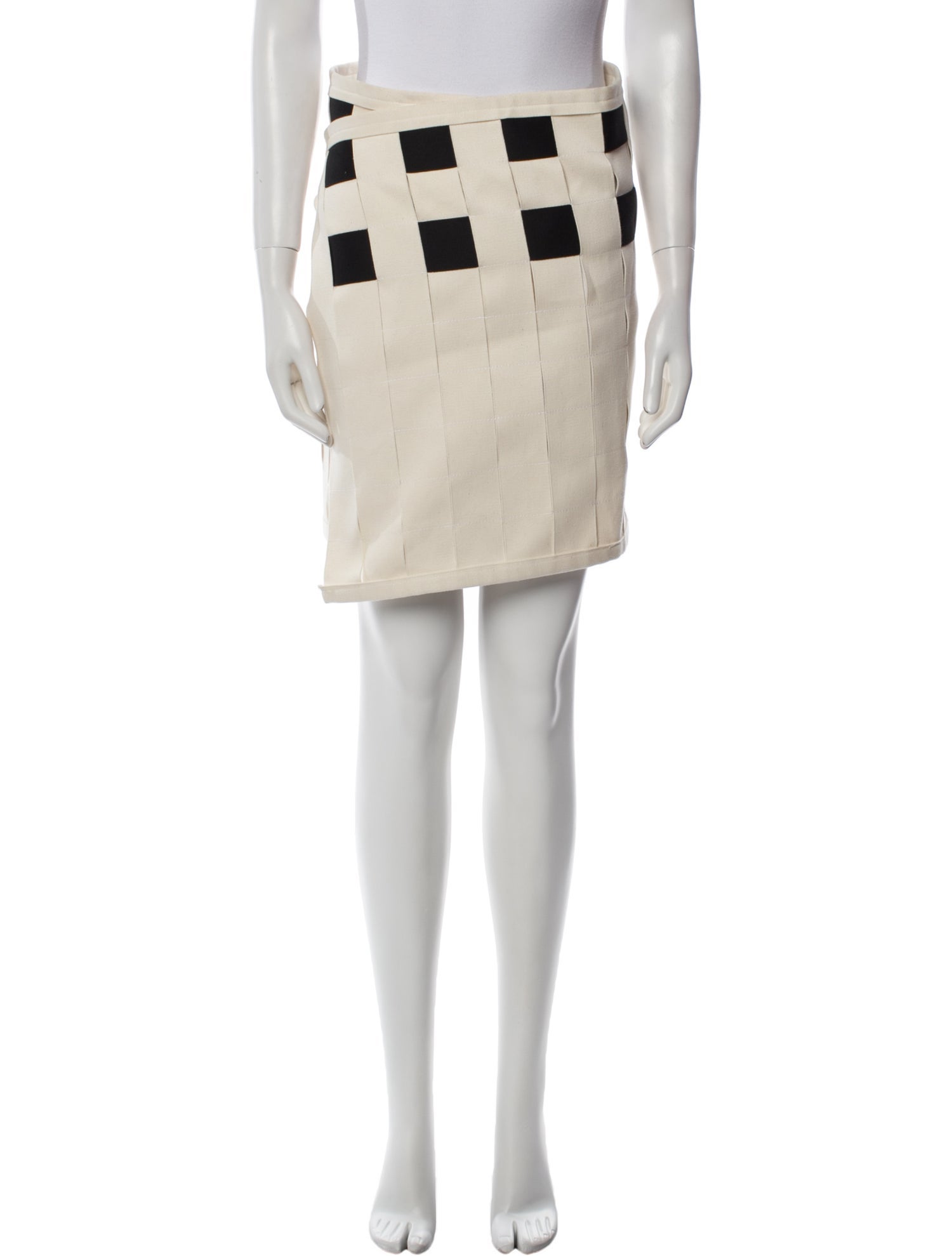 Linder Colorblock Pattern Mini Skirt