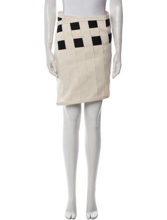 Linder Colorblock Pattern Mini Skirt