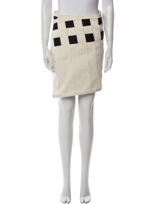 Linder Colorblock Pattern Mini Skirt