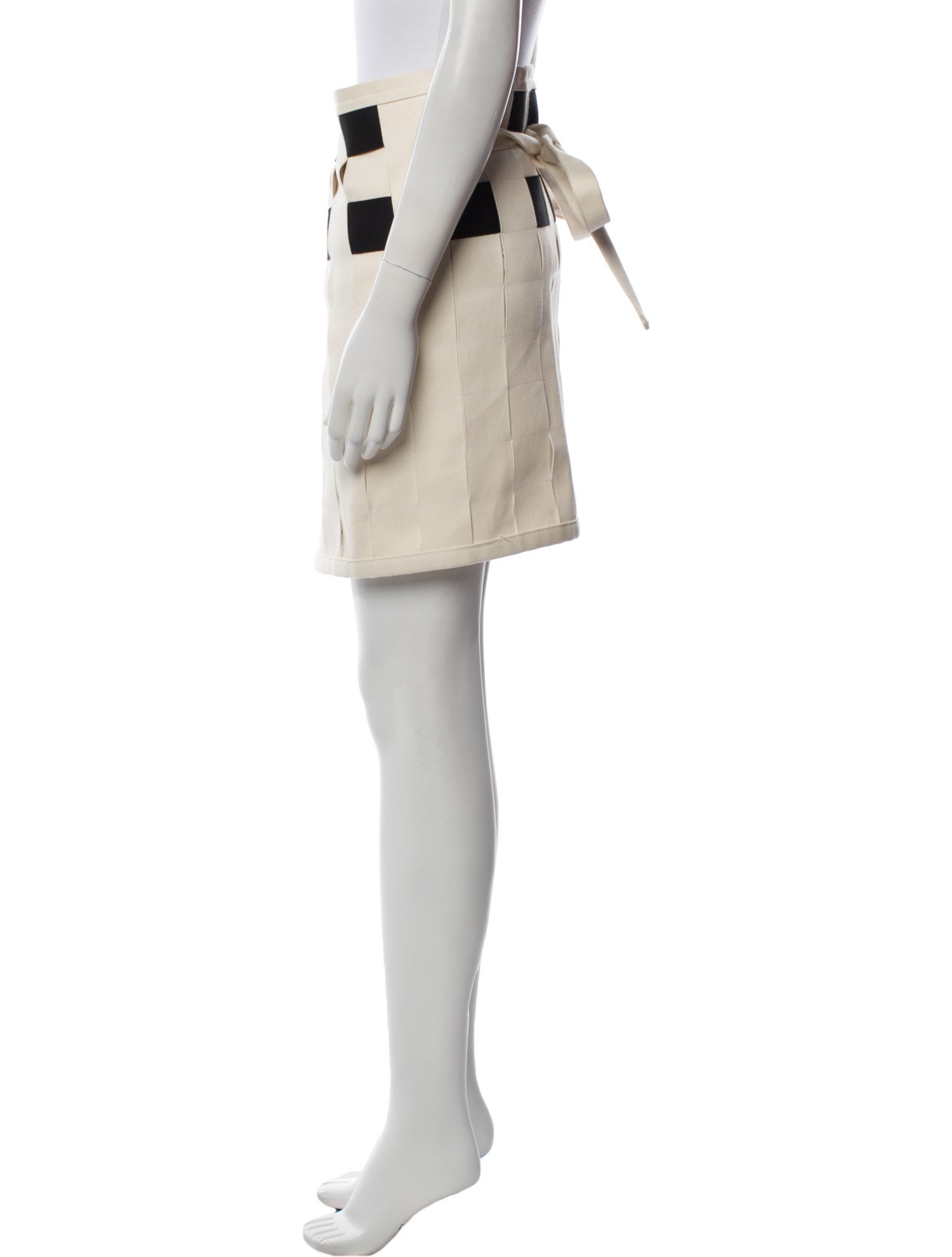 Linder Colorblock Pattern Mini Skirt