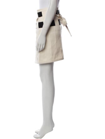 Linder Colorblock Pattern Mini Skirt