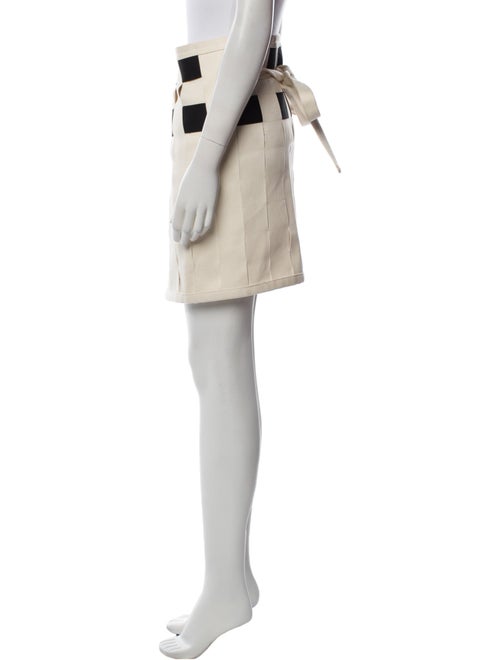 Linder Colorblock Pattern Mini Skirt