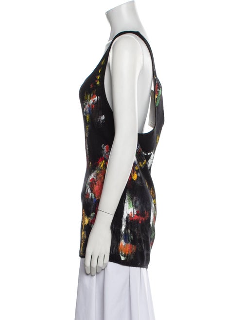 Linder Printed Scoop Neck Top