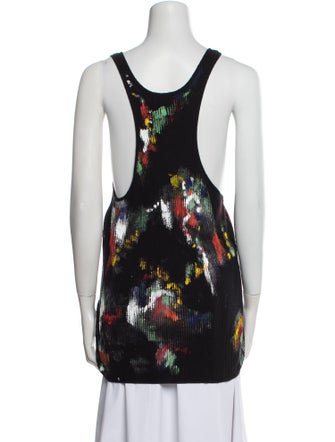 Linder Printed Scoop Neck Top