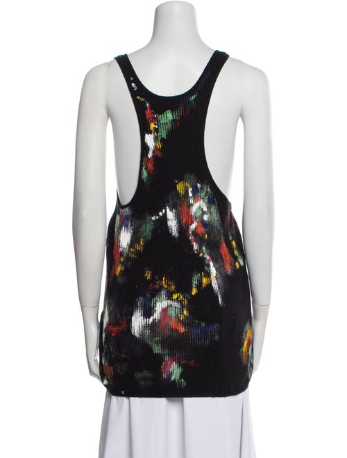 Linder Printed Scoop Neck Top