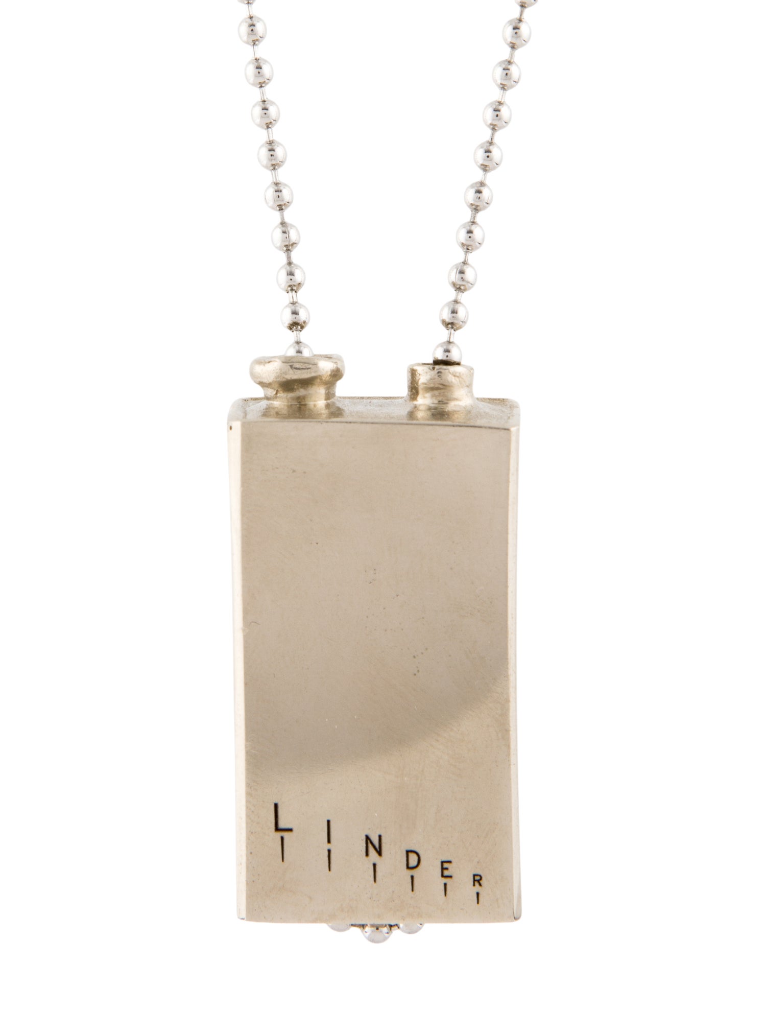 Linder Battery Pendant Necklace