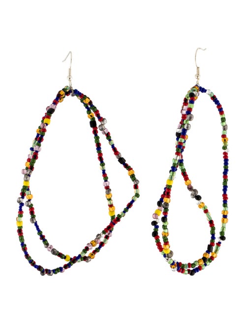 Linder Glass Double Beaded Drop Earrings