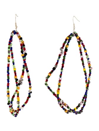 Linder Glass Double Beaded Drop Earrings