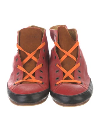 Chapal Leather Colorblock Pattern Sneakers