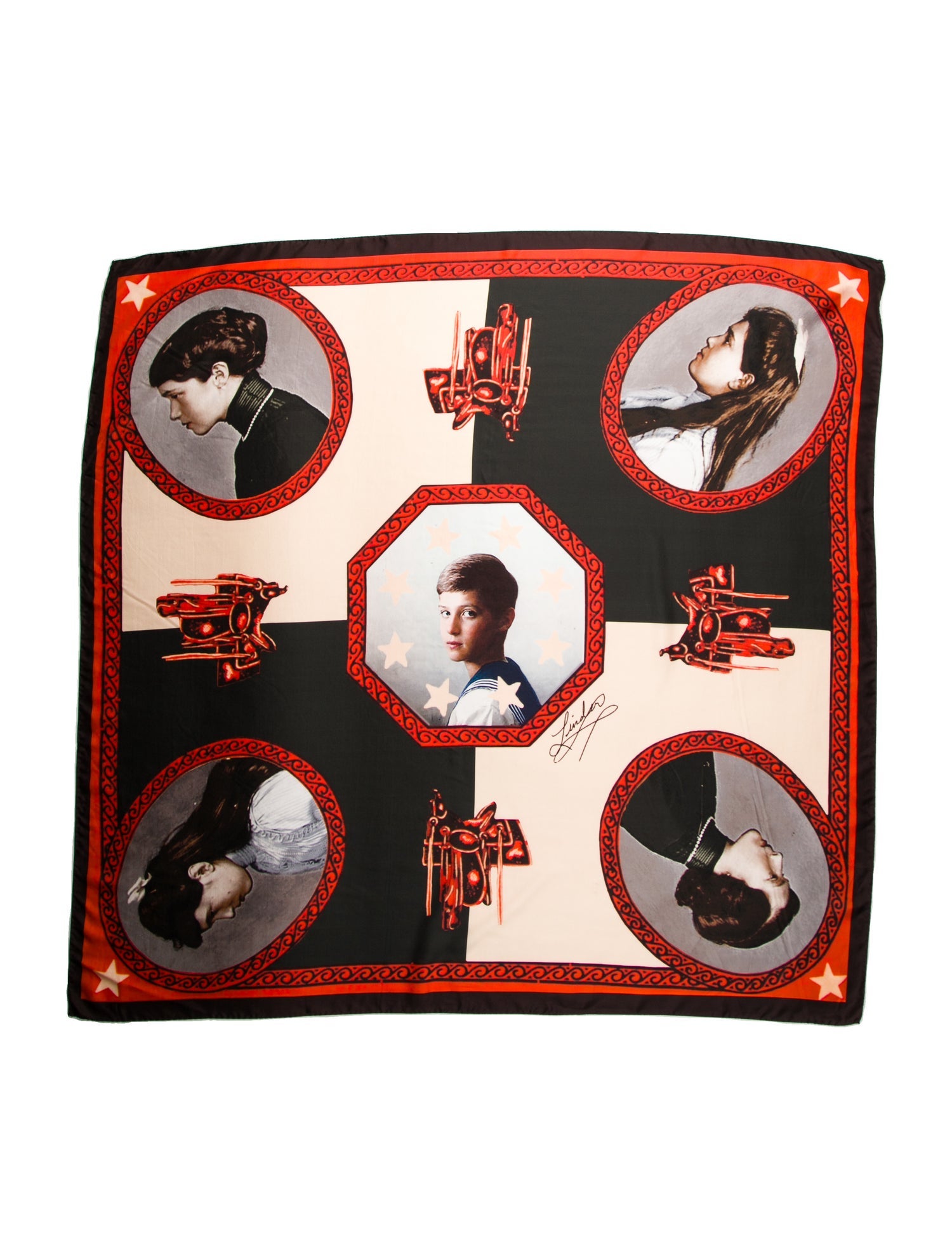 Linder Silk Printed Scarf