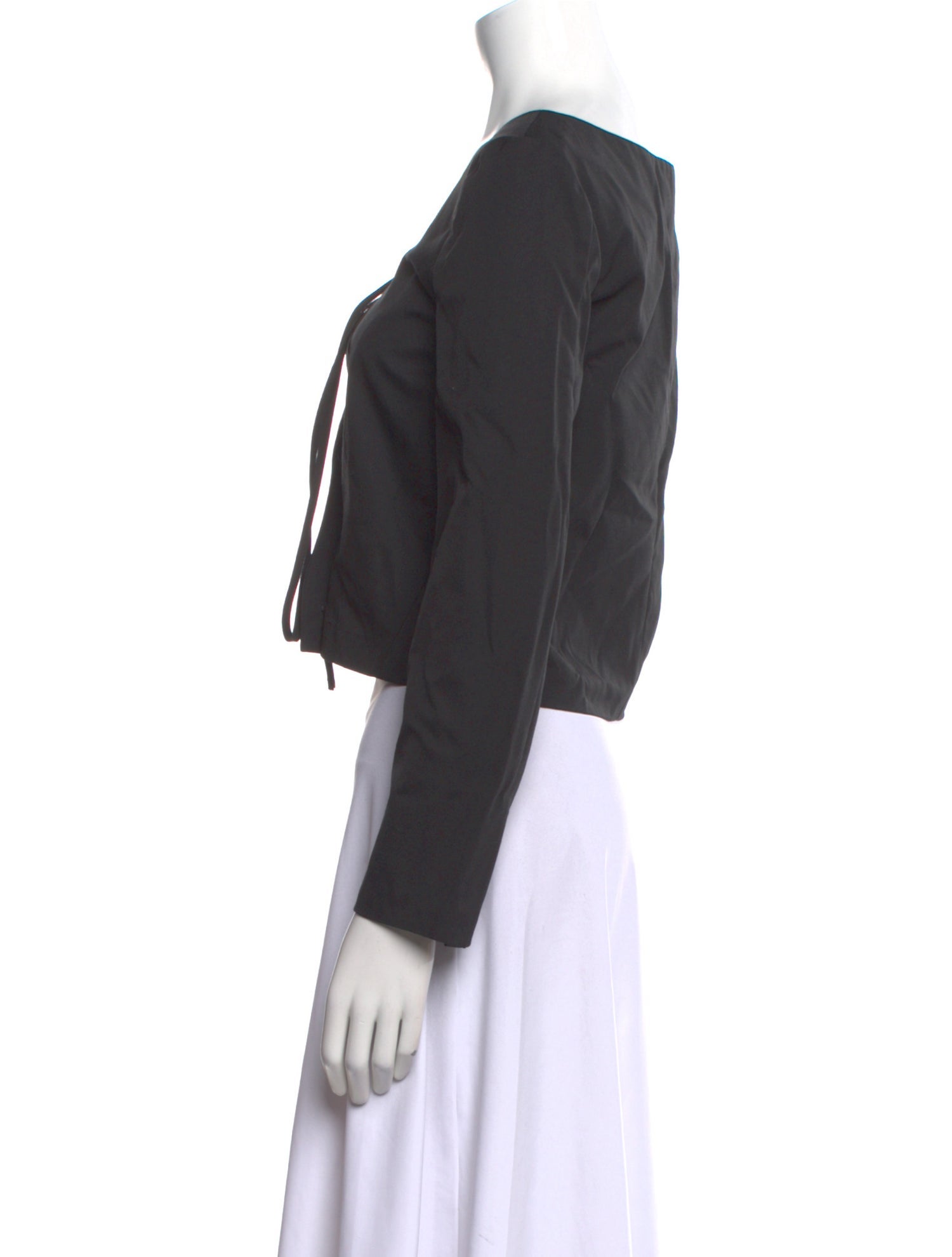 Linder V-Neck Long Sleeve Crop Top w/ Tags