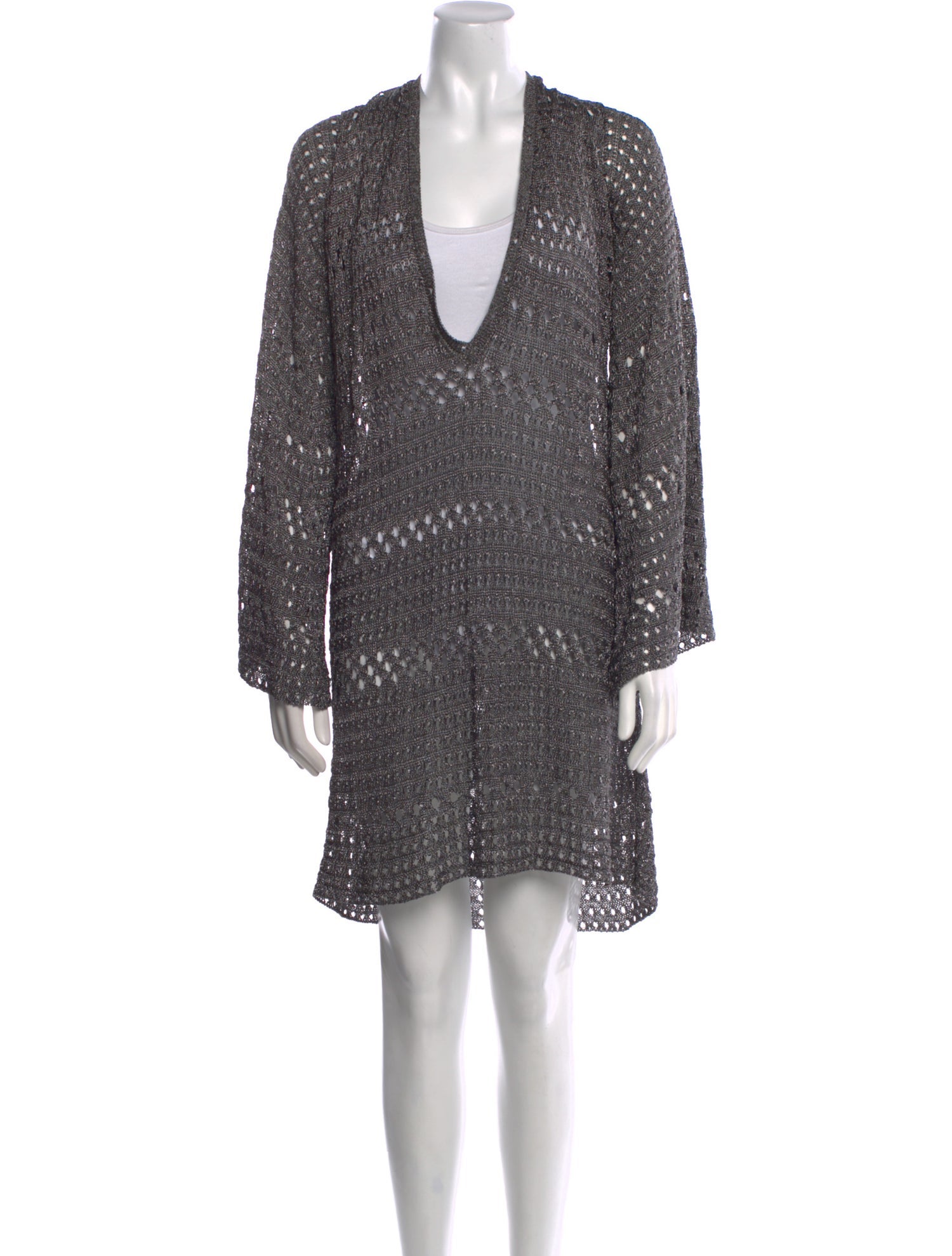 Linder V-Neck Knee-Length Dress