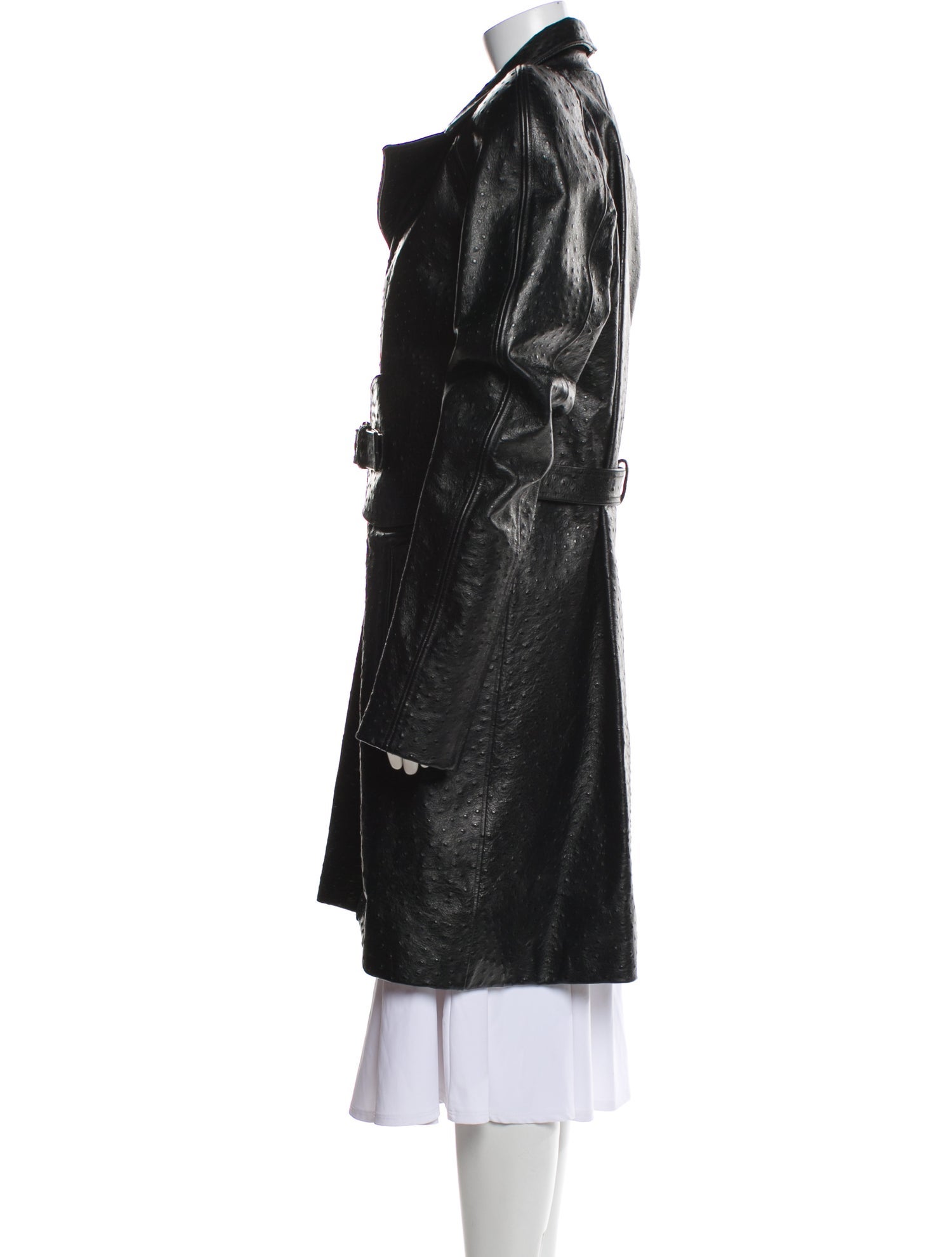 Linder 2017 Embossed Leather Coat