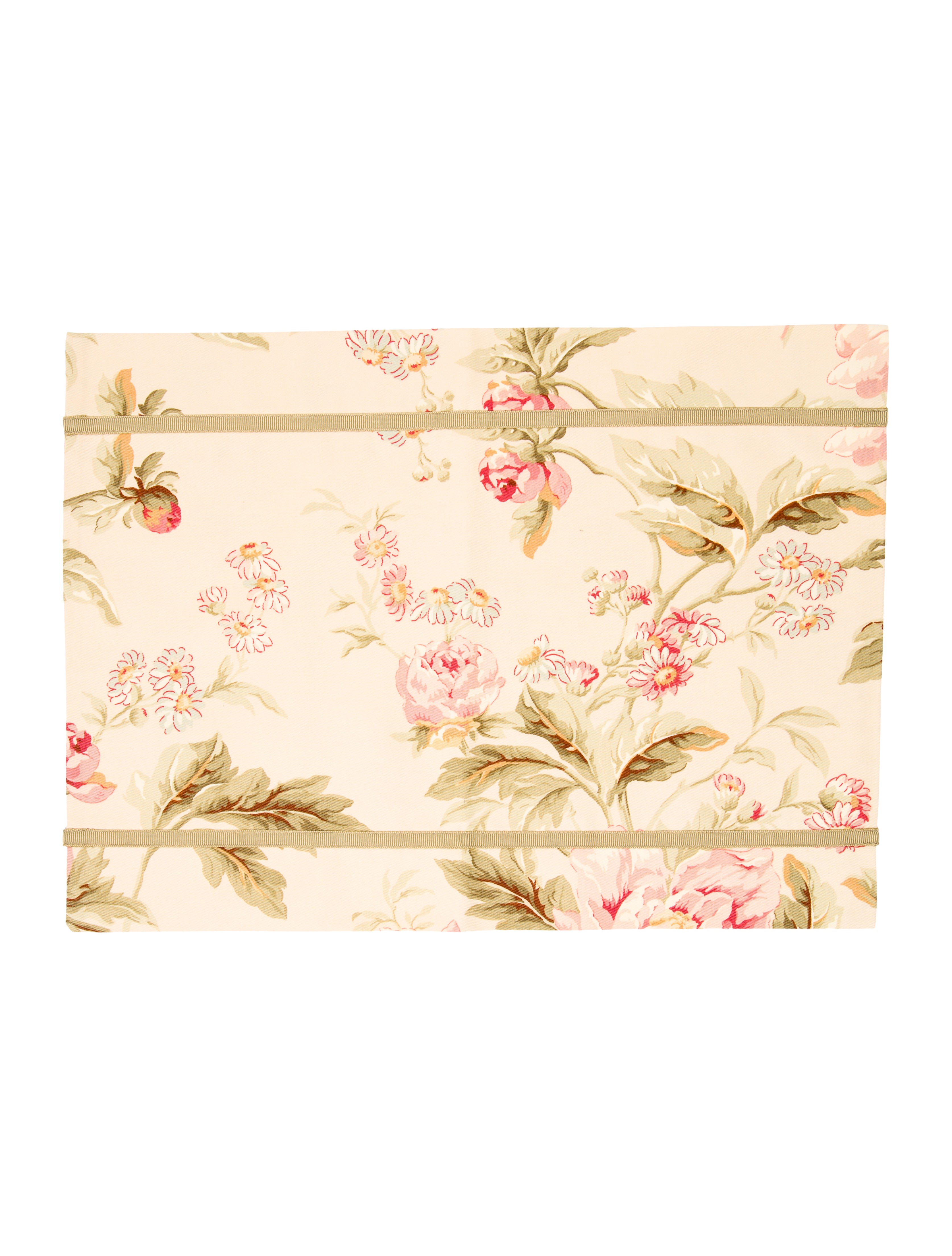 Linens Floral Placemats & Dinner Napkins Green Table Linens