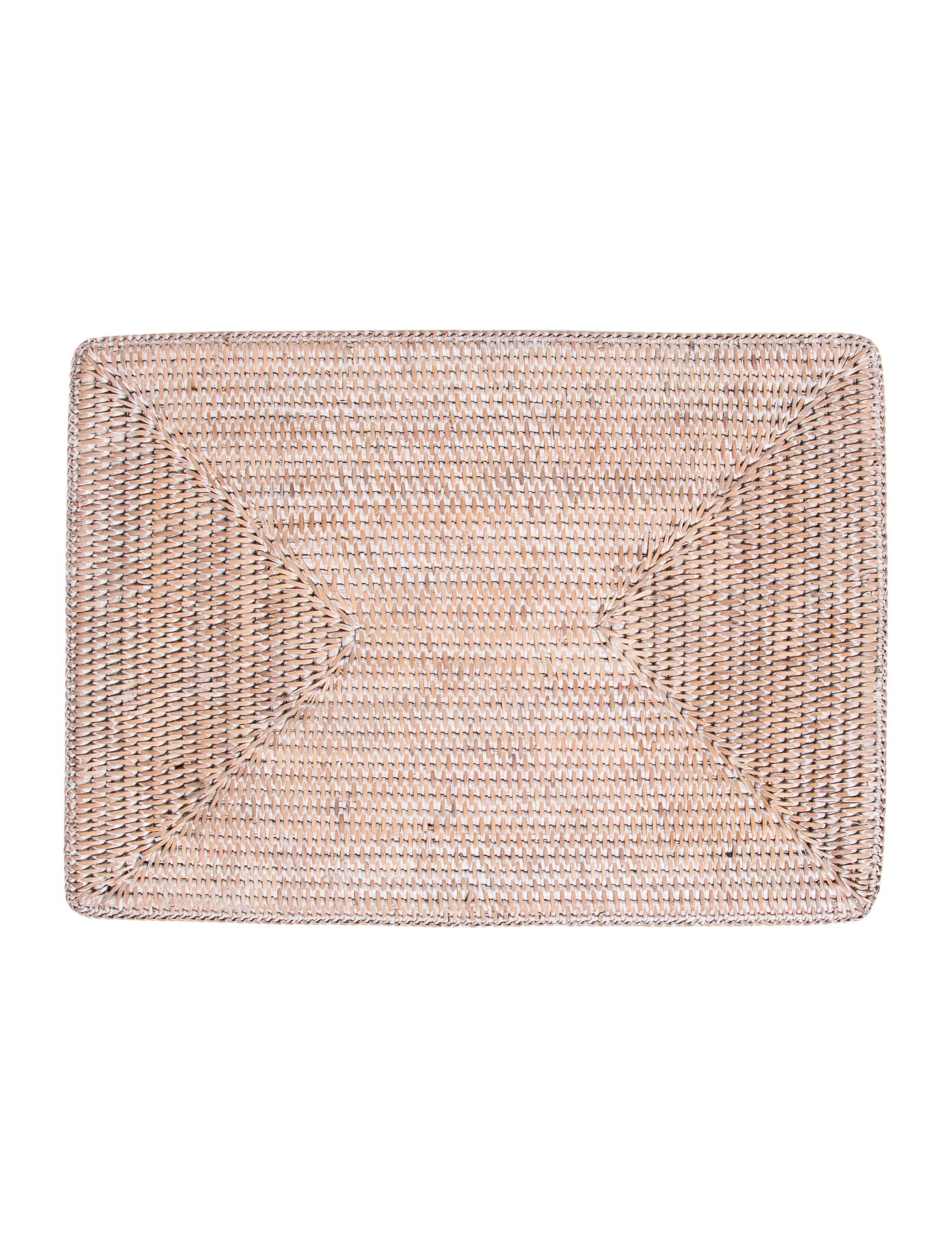 Linens Table Linens Woven Rectangular Placemats Brown Table Linens