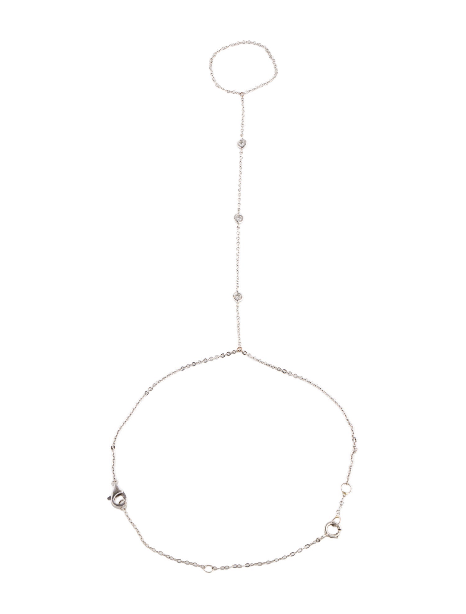 Liven 14K Diamond Hand Chain