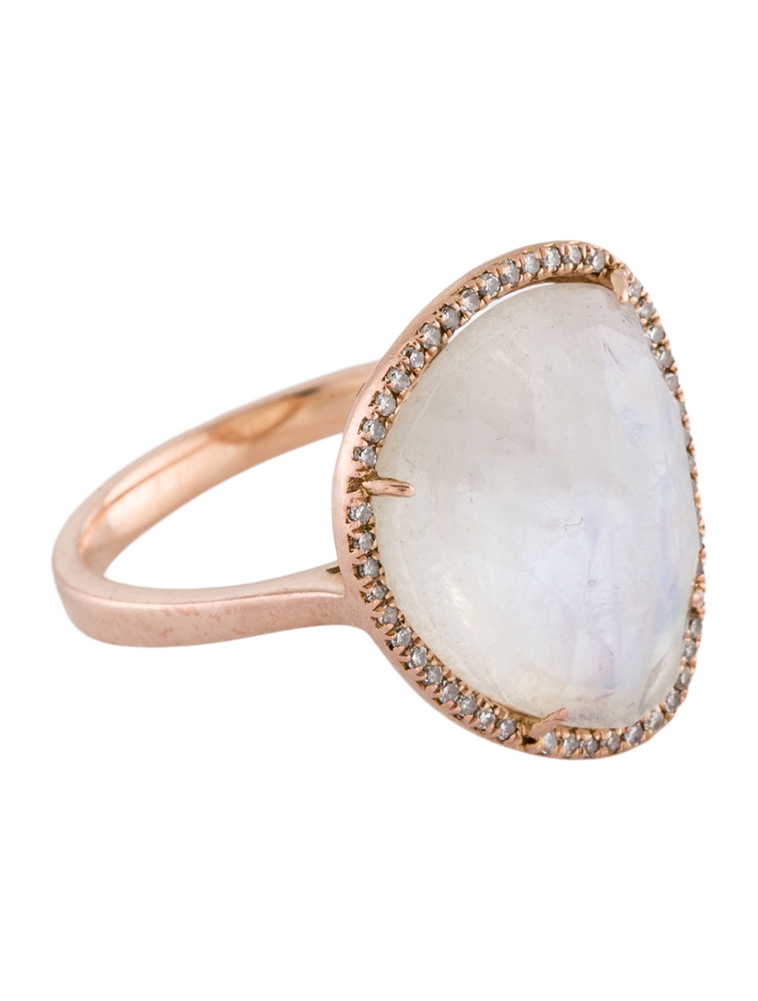 Liven 14K Moonstone & Diamond Cocktail Ring