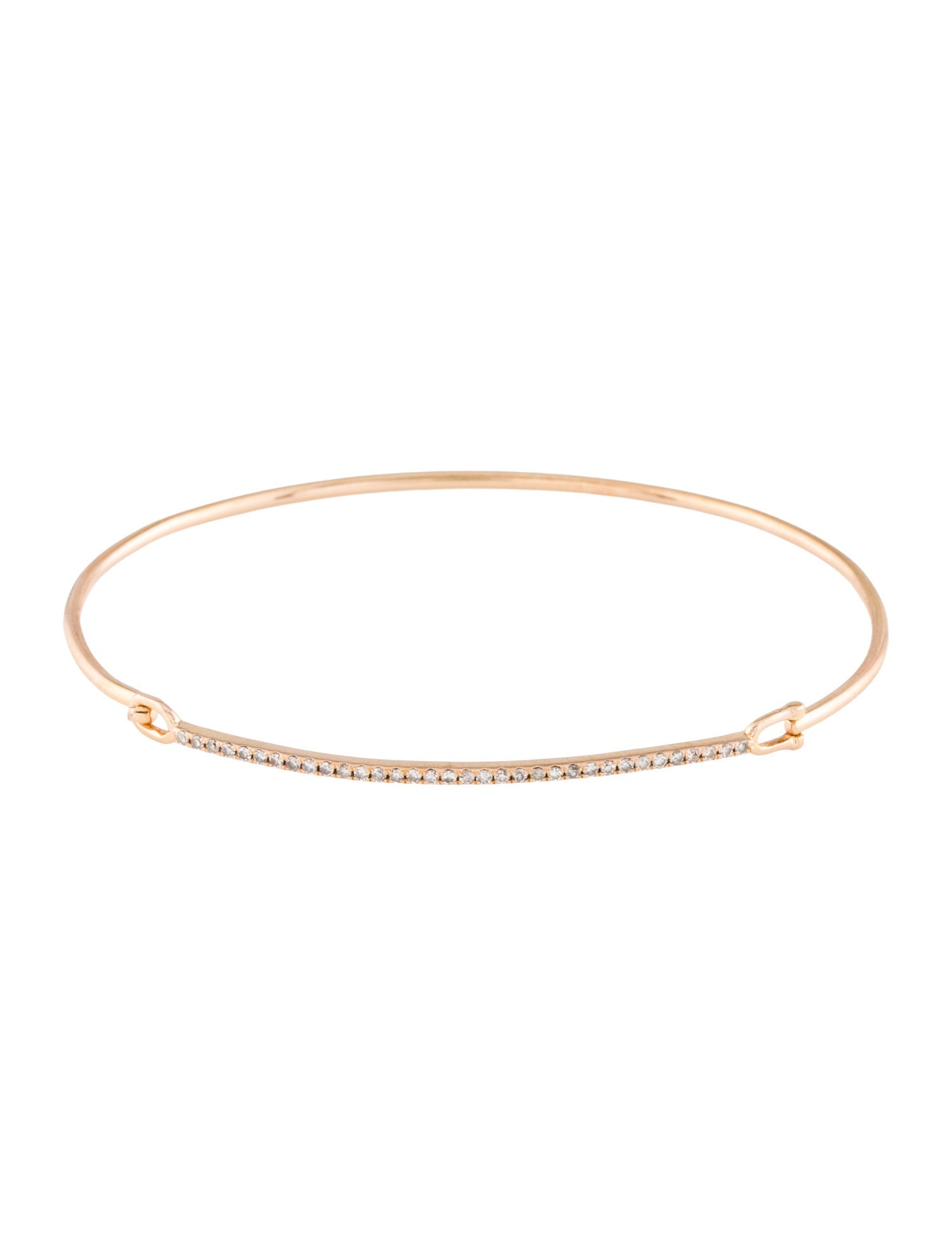 Liven 14K Diamond Bar Bangle Bracelet