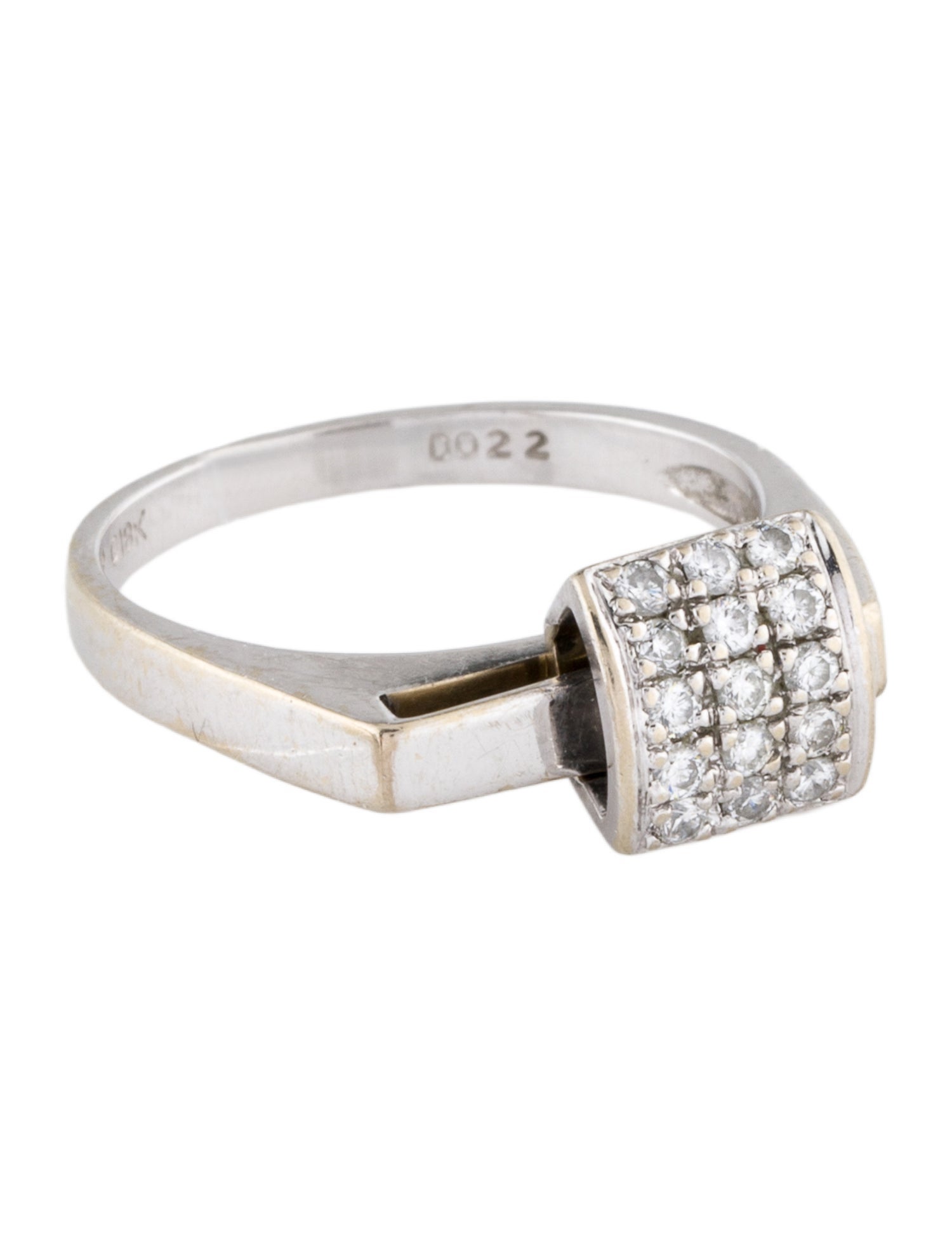Lizzie Scheck 18K Diamond Movable Cocktail Ring
