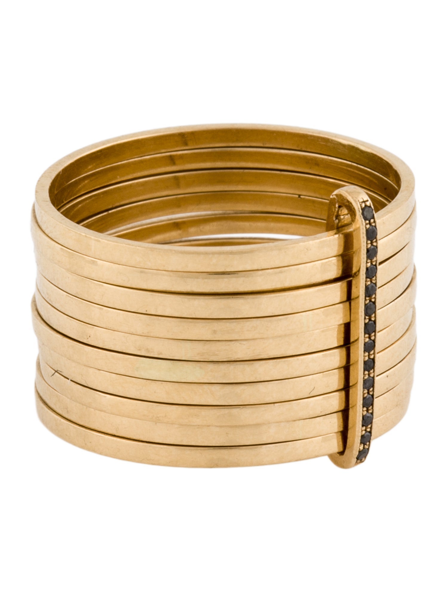 Lizzie Mandler 18K Diamond 10 Day Othello Ring