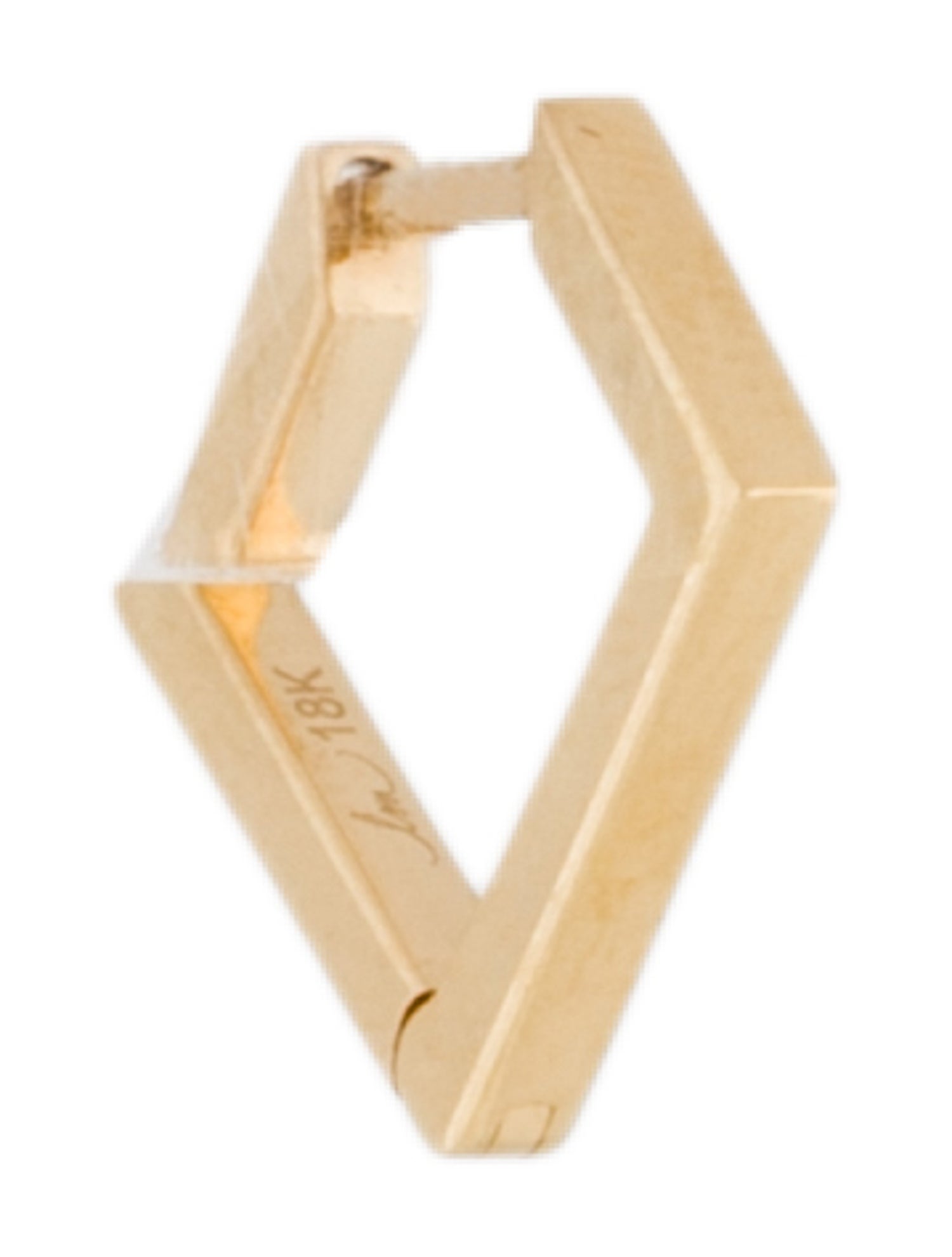 Lizzie Mandler 18K Diamond Shaped Single Earring